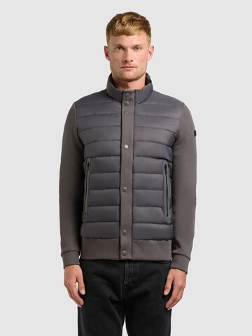 khujo Between-season jacket 'Walnut' in Grey: front