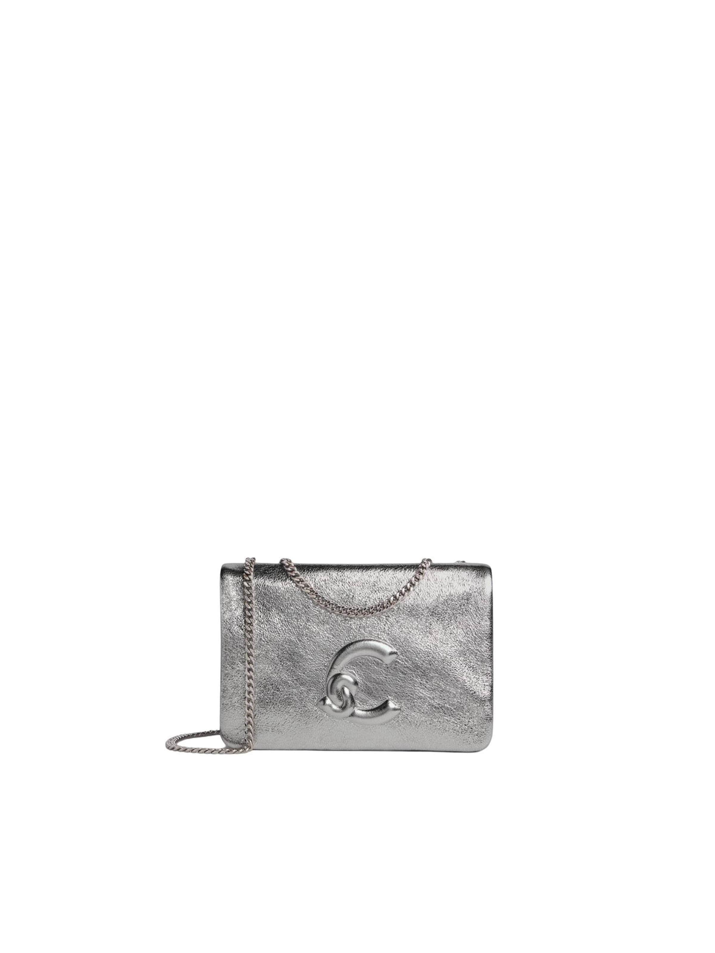 Coccinelle Handbag 'Coccinelle Dulse' in Silver: front