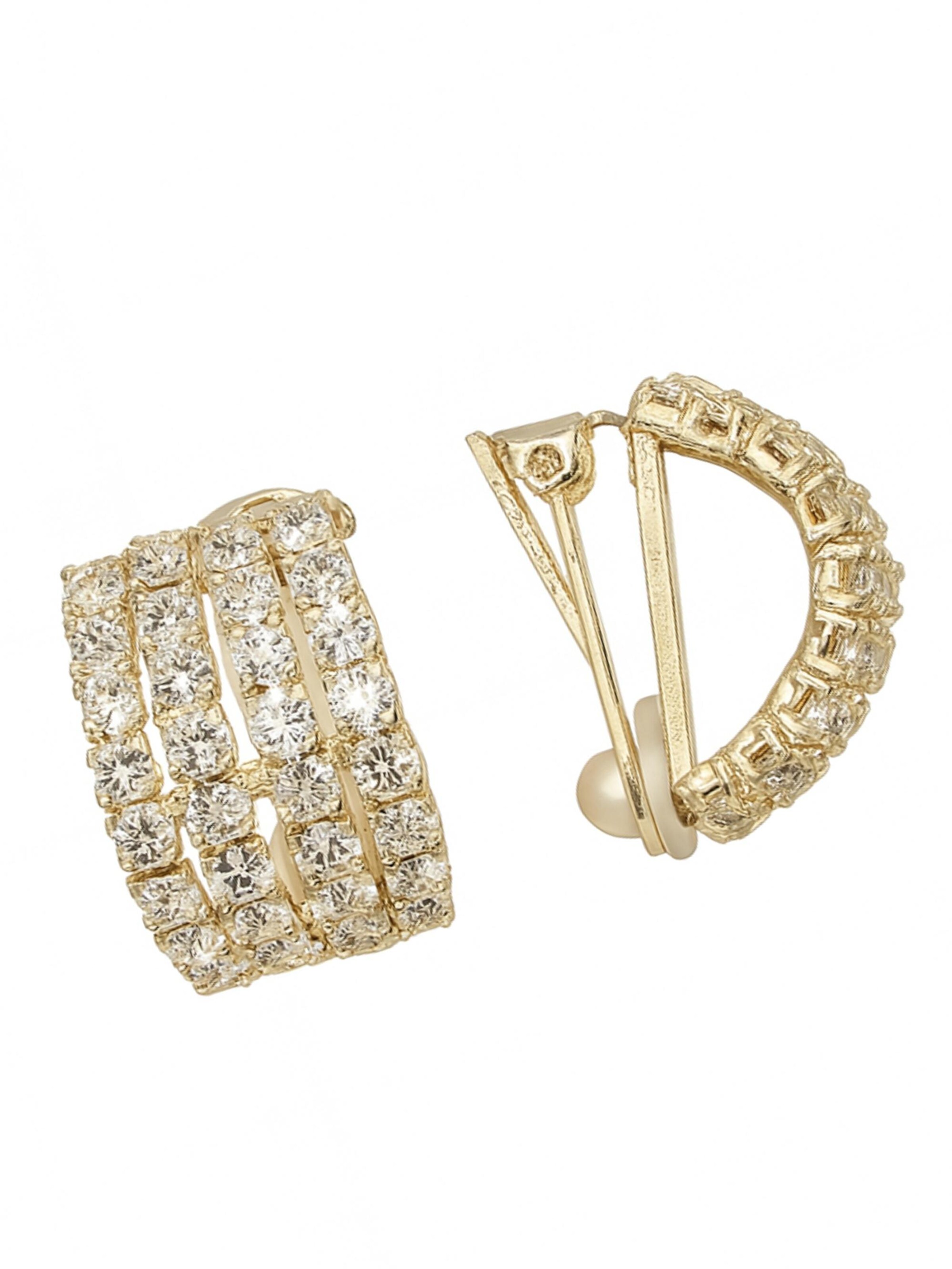 COLLEZIONE ALESSANDRO Earrings 'Mailand' in Gold: front