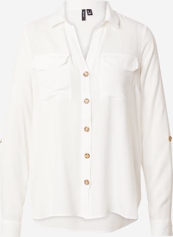 VERO MODA Blouse 'BUMPY' in White: front