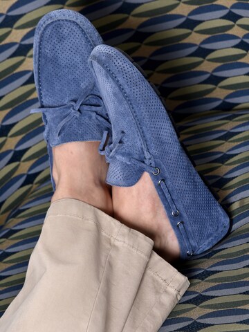 BALDININI Mocassins in Blauw: voorkant