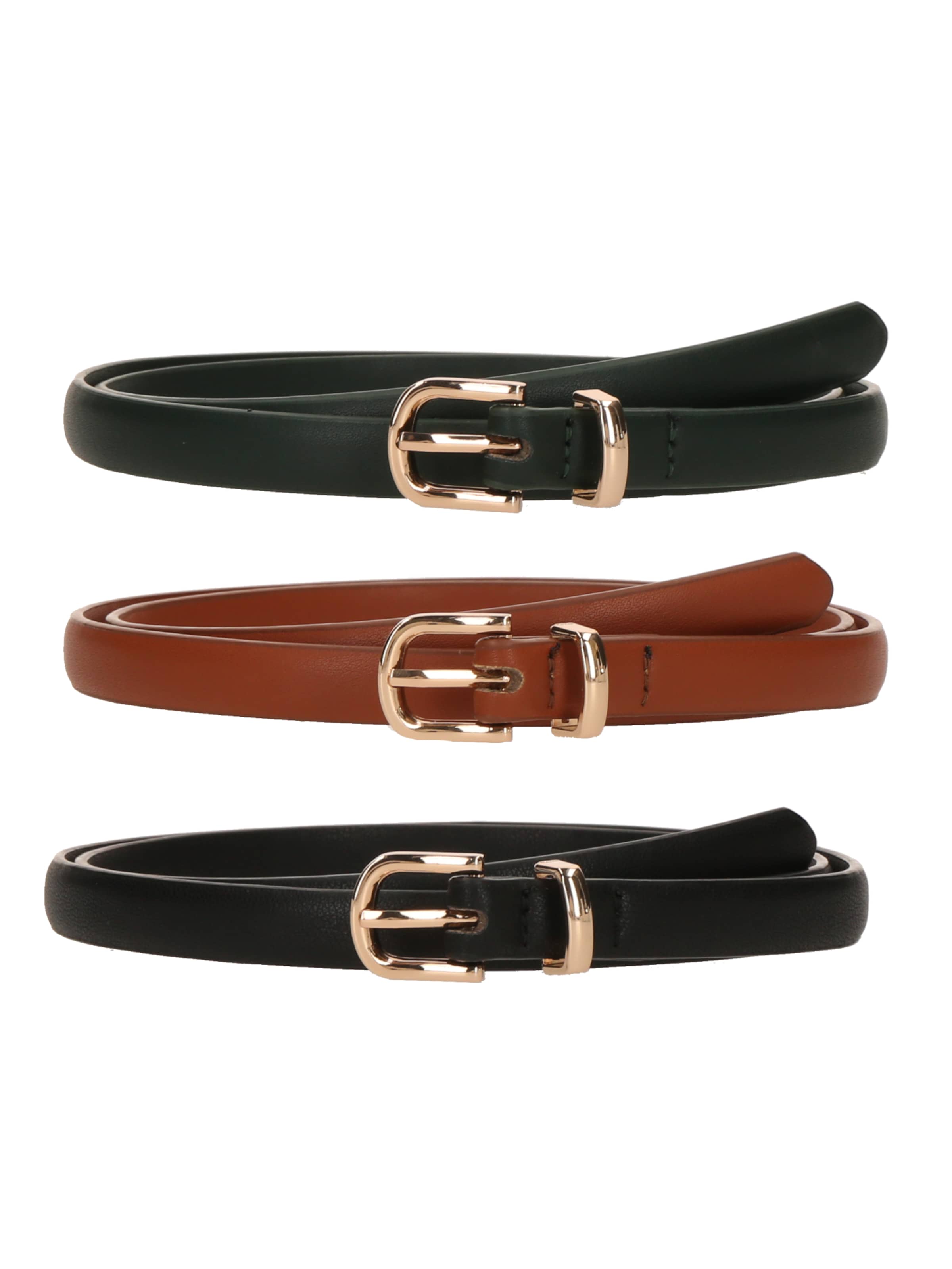 ABOUT YOU Vyö värissä konjakki / tummanvihreä / musta, Tuotenäkymä