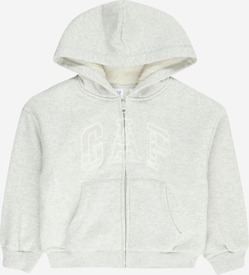 GAP Zip-Up Hoodie in Grey: front