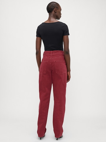 sarkans Only Tall Vaļīgs piegriezums Džinsi 'ONLNEXA'