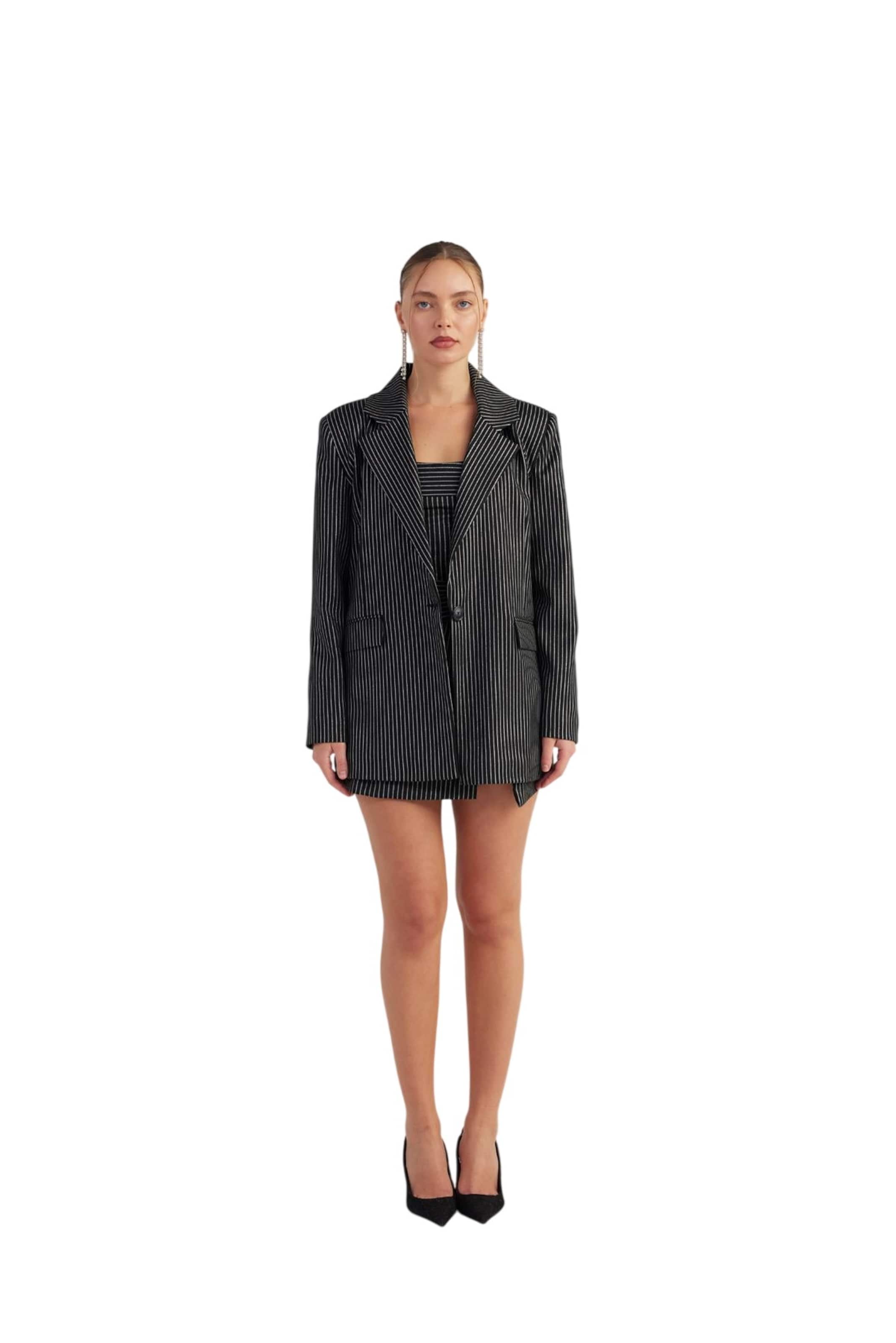 Blazer HOLLY LOLLY en noir : devant