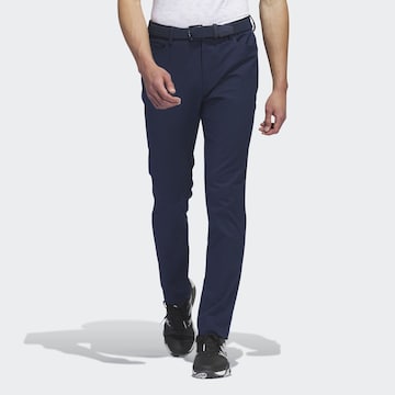 ADIDAS PERFORMANCE Slim fit Workout Pants 'Go-To' in Blue: front
