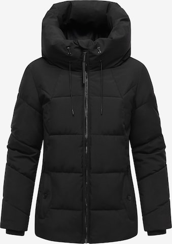 Veste d’hiver 'Kuscheltatze XVI' MARIKOO en noir : devant