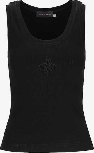 mandragora Top 'Karo' in schwarz, Produktansicht
