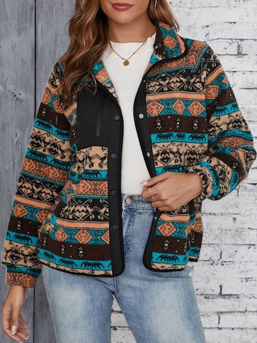 Yesfashion Fleece jacket in Brown