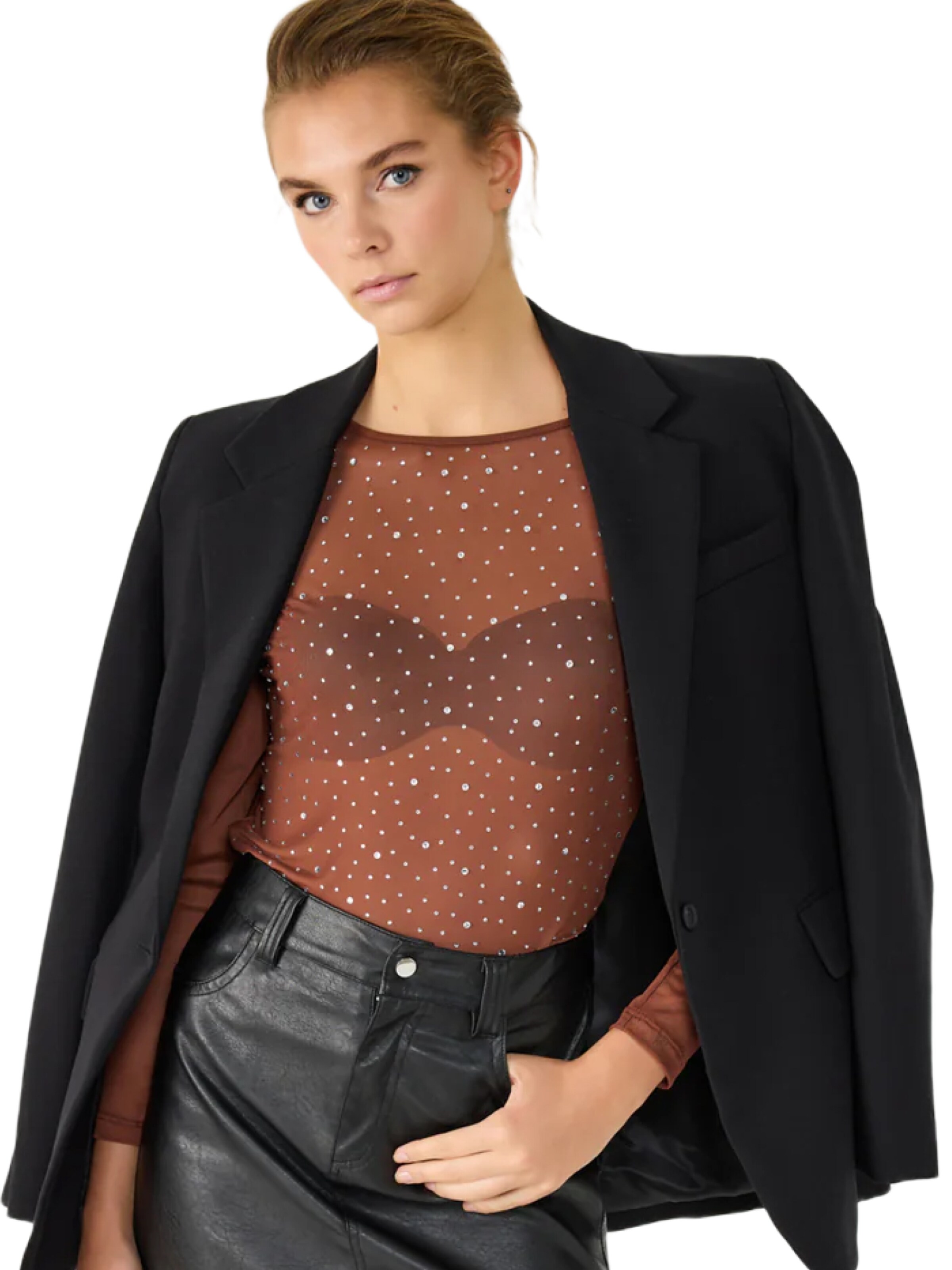 No Matter What Shirt in Brown: front