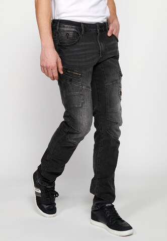 KOROSHI Slim fit Jeans in Black: front