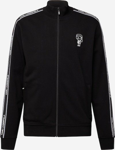 Džemperis iš Karl Lagerfeld, spalva – juoda / balta, Prekių apžvalga