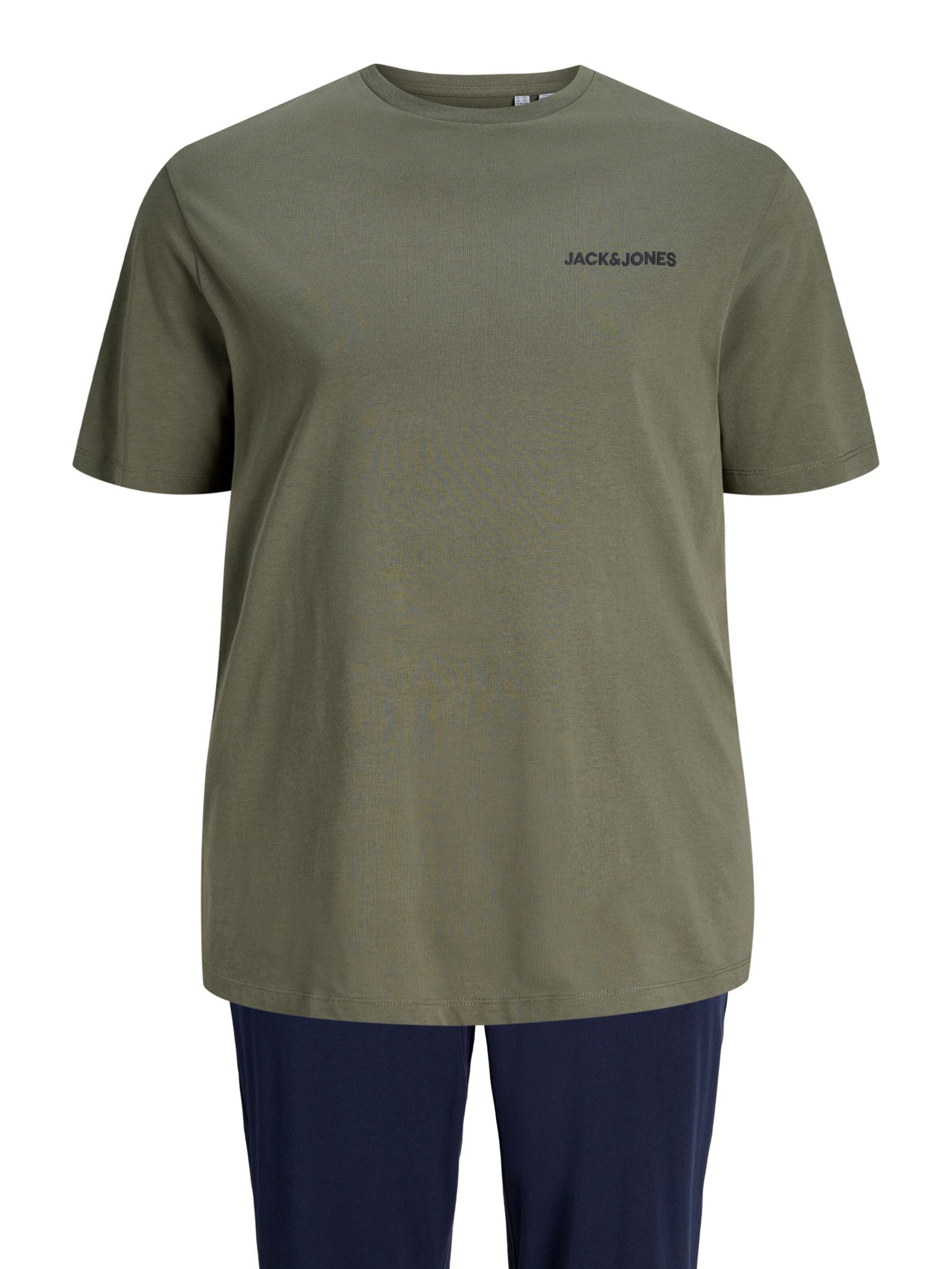 Pigiama lungo di Jack & Jones Plus in verde