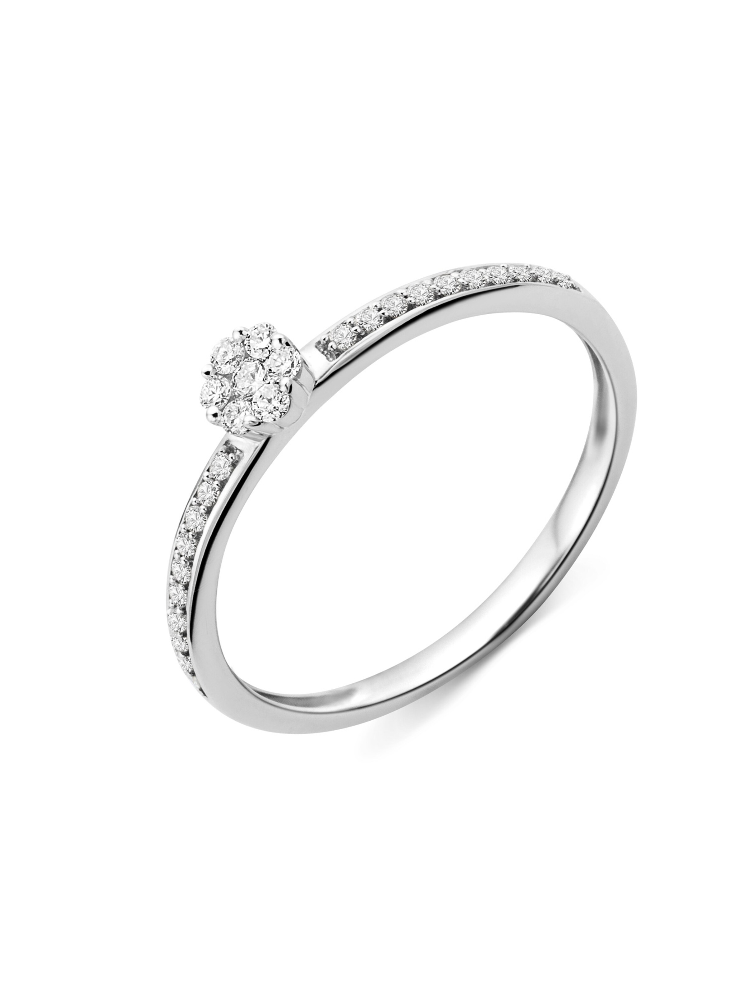 DIAMANT LETERNEL Ring 'Ring aus 375 Weißgold'‌‌‌‌‌‌ in Silber: Vorderseite