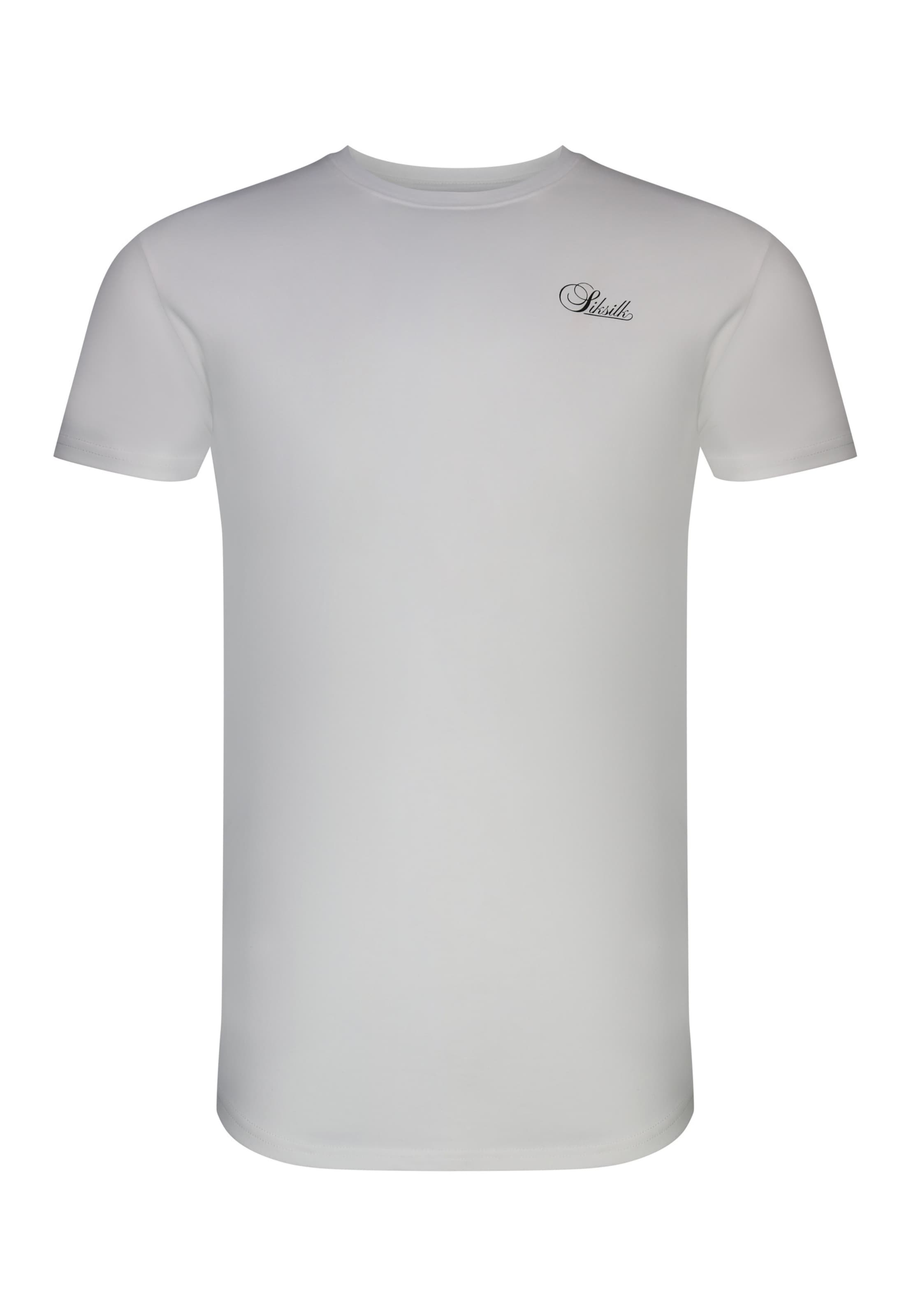 SikSilk Shirt 'Essentials' in Wit: voorkant