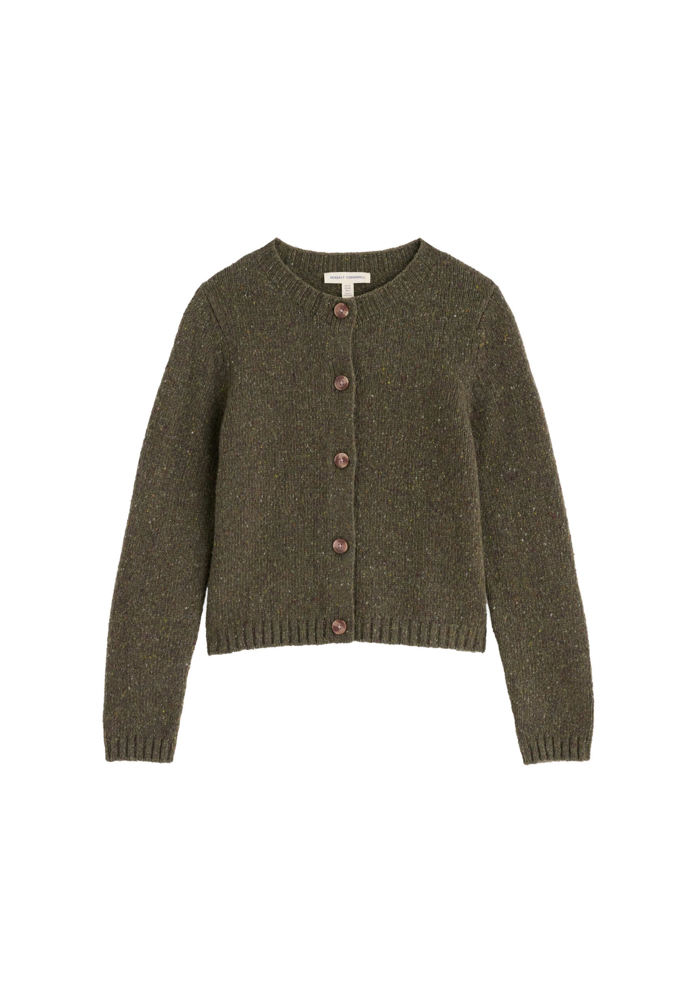 Cardigan 'Dawson Pick' Seasalt Cornwall en vert : devant