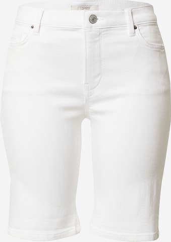 ESPRIT Skinny Shorts in Weiß: predná strana