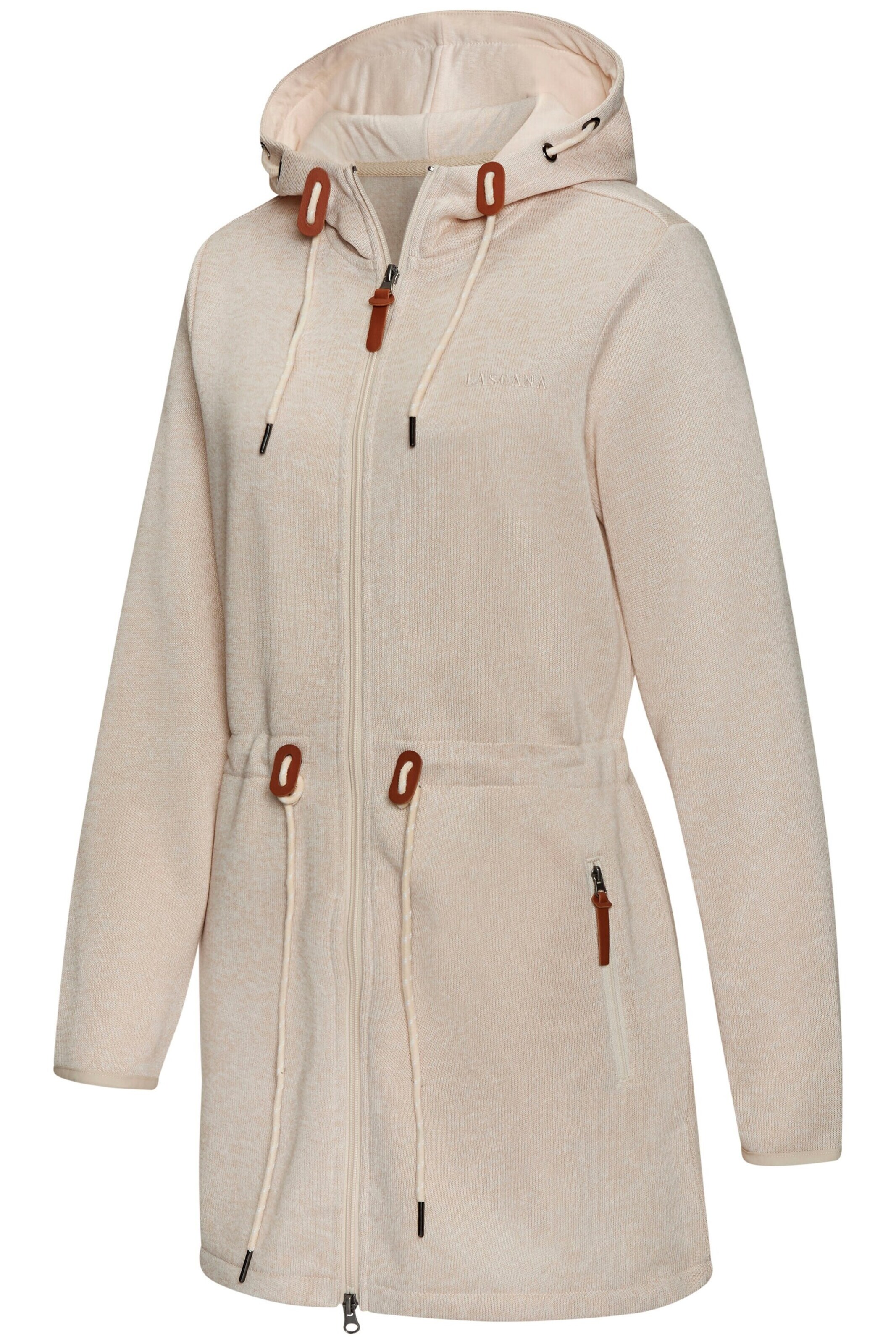 LASCANA Fleece Jacket in Beige