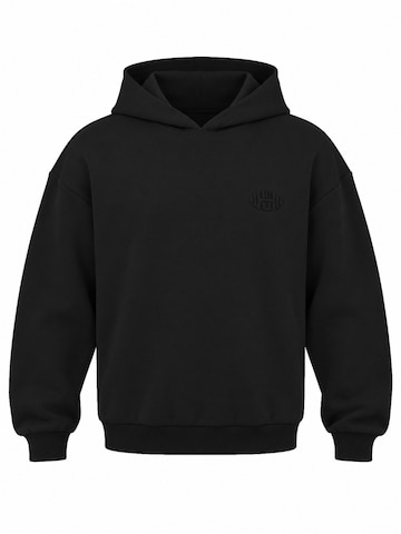 Muscle Up Sportsweatshirt 'Monument Hoodie' in Zwart: voorkant