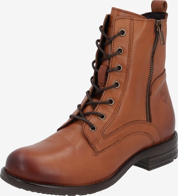 Palado Lace-Up Ankle Boots 'Lipari' in Brown: front