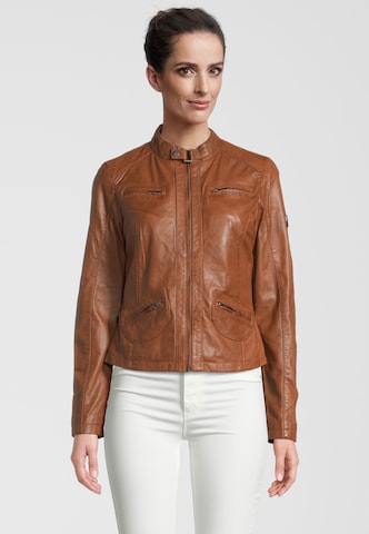 H.I.S Between-Season Jacket in Brown: front