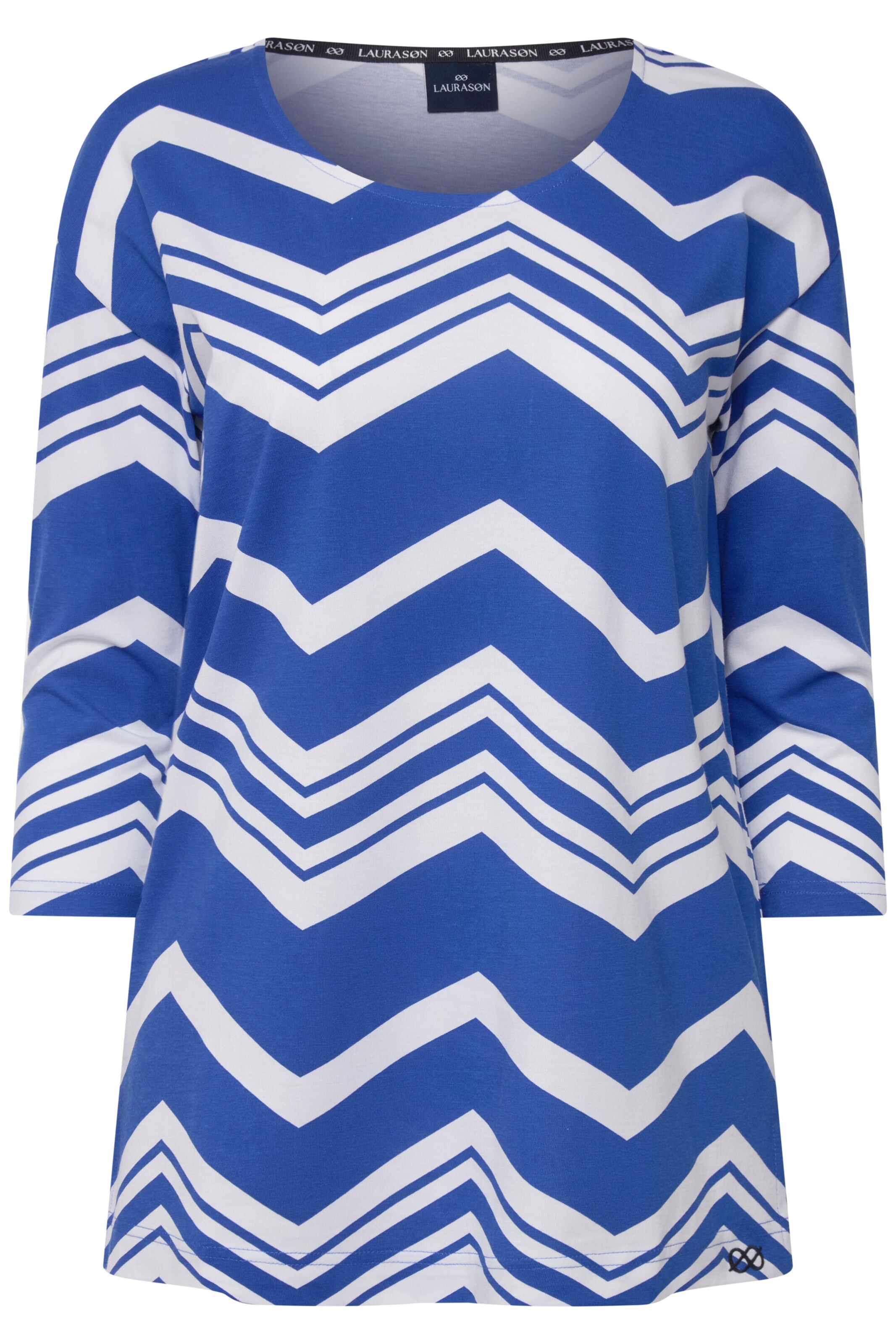 T-shirt LAURASØN en bleu : devant