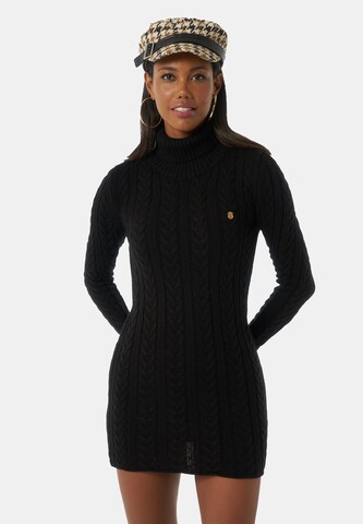 Jimmy Sanders Knitted dress 'Sona' in Black: front