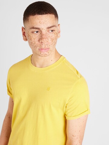 G-STAR T-Shirt 'Lash' in Gelb