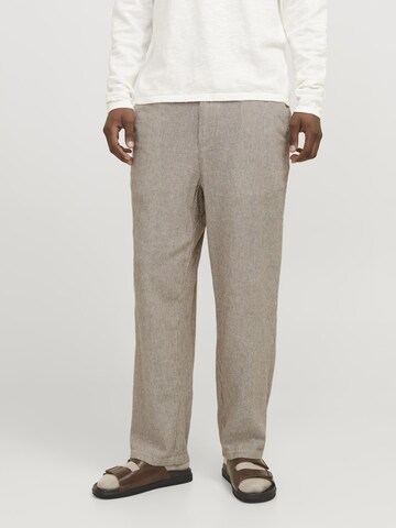 Loosefit Pantalon chino 'JPSTKarl' JACK & JONES en gris : devant