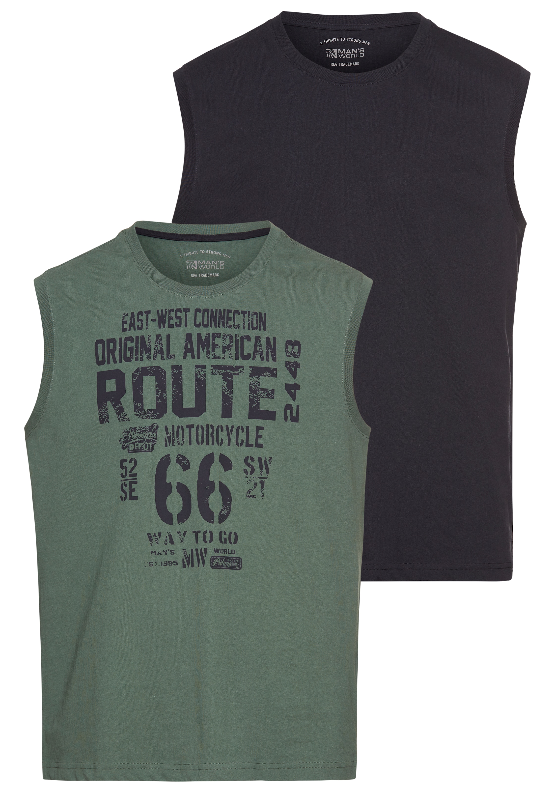 Man's World Shirt in Blue: front