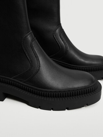 MANGO Boots 'Army' in Schwarz