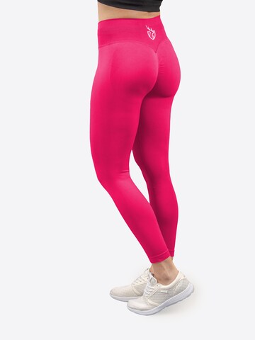 Strammer Max Performance Skinny Leggings 'Scrunch' in Pink