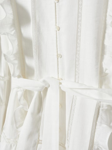 MANGO Sukienka koszulowa 'Marissa' w kolorze biały