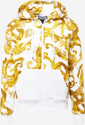 Veste de survêtement Versace Jeans Couture en blanc : devant