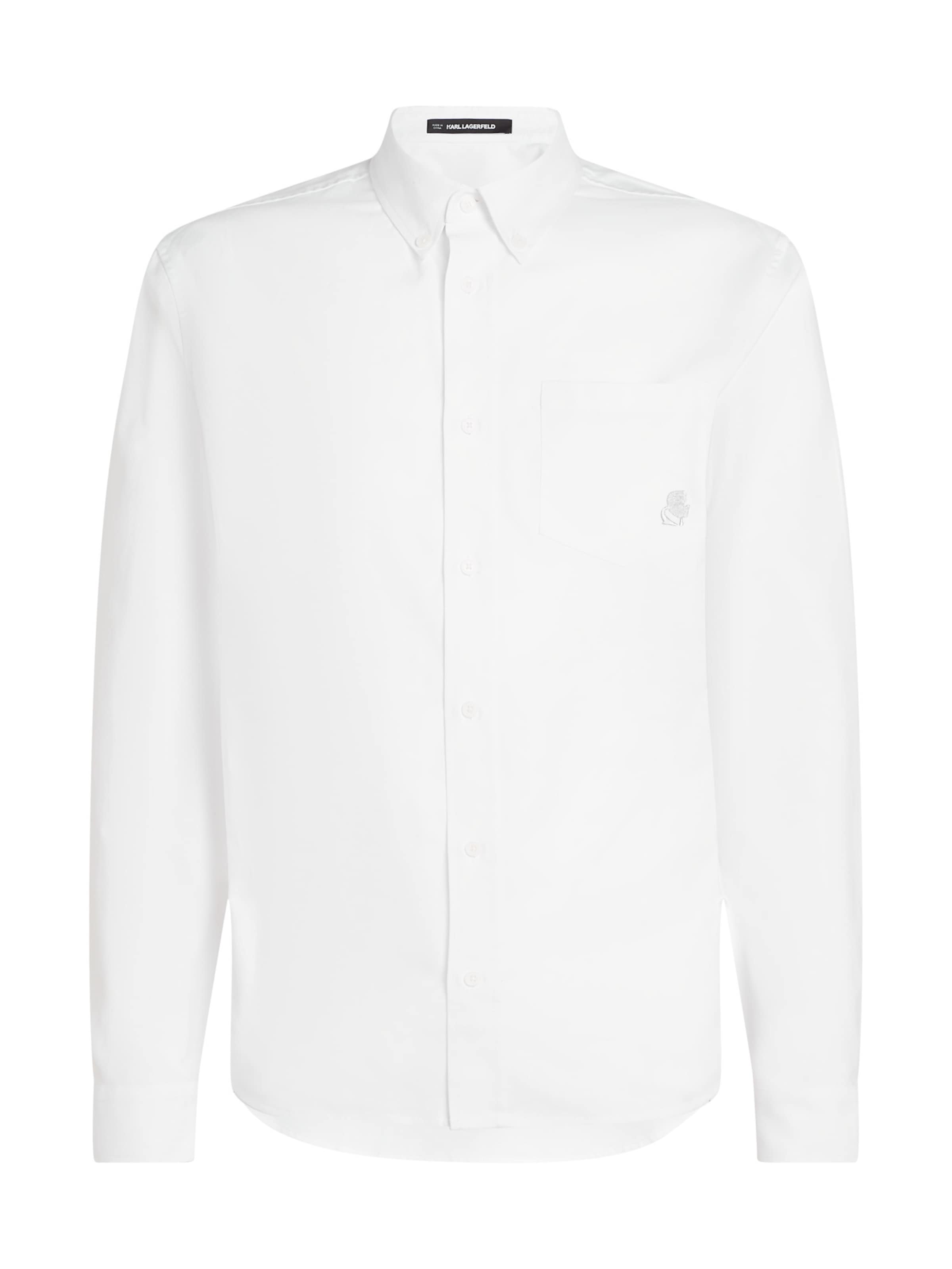 Karl Lagerfeld Klasický střih Košile – bílá: přední strana