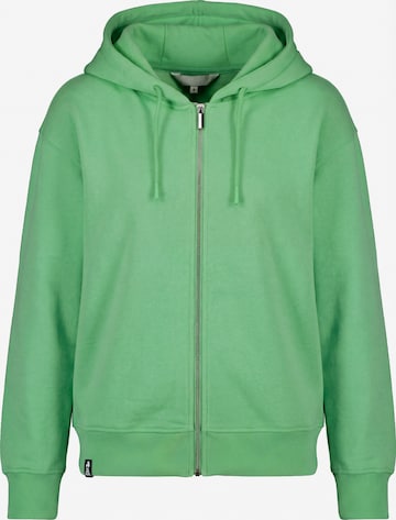 Veste de survêtement 'LivAK A' alife & kickin en vert : devant