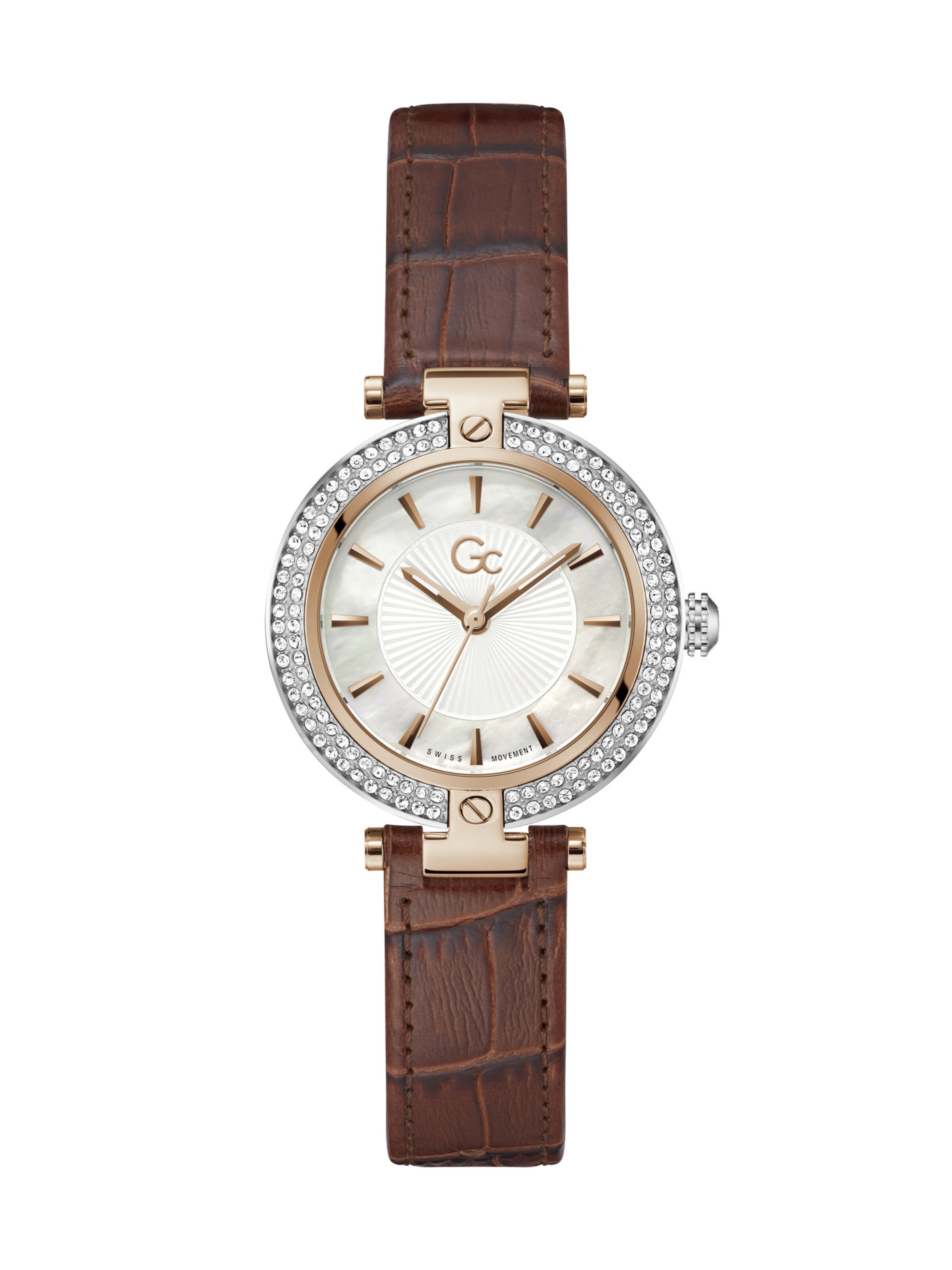 Gc Analoguhr 'Vogue' in Braun: Vorderseite