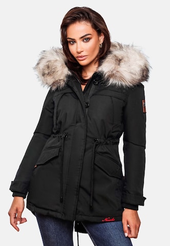 NAVAHOO Winterparka in Zwart: voorkant