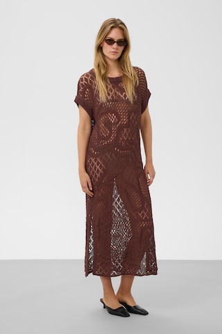 SOAKED IN LUXURY - Vestido 'SLBarb' em castanho