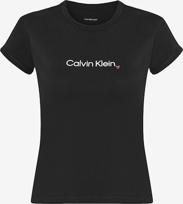Calvin Klein Jeans Тениска в черно: отпред