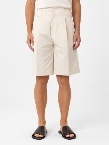Antioch Regular Pleat-front trousers 'Stoffel' in Grey: front