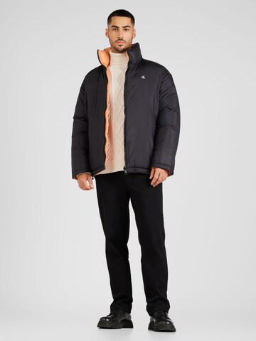 Calvin Klein Jeans Демисезонная куртка в Черный