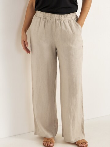 Cellbes of Sweden Wide Leg Hose in Beige: Vorderseite