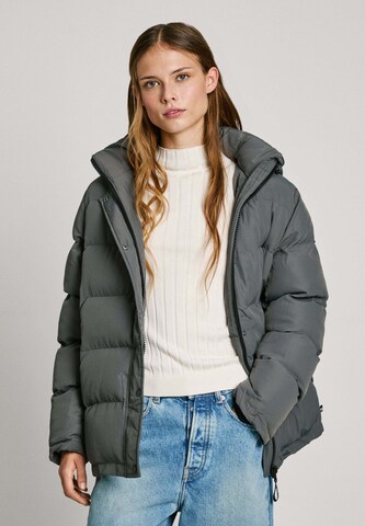 Pepe Jeans Winter Jacket 'BIBI' in Grey: front