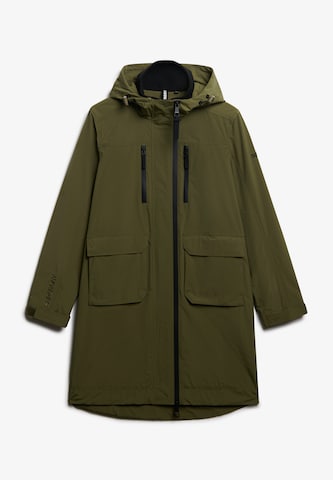 Superdry & Co Tussenmantel in Groen: voorkant