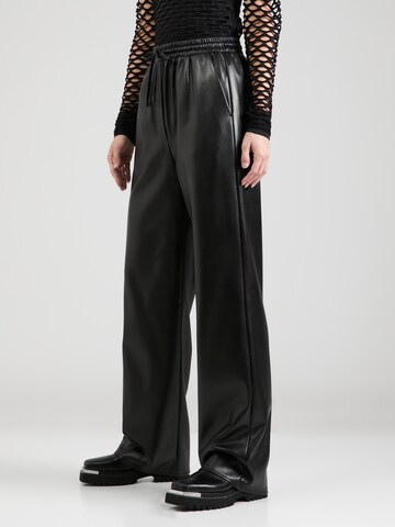 PATRIZIA PEPE Loose fit Pants in Black: front