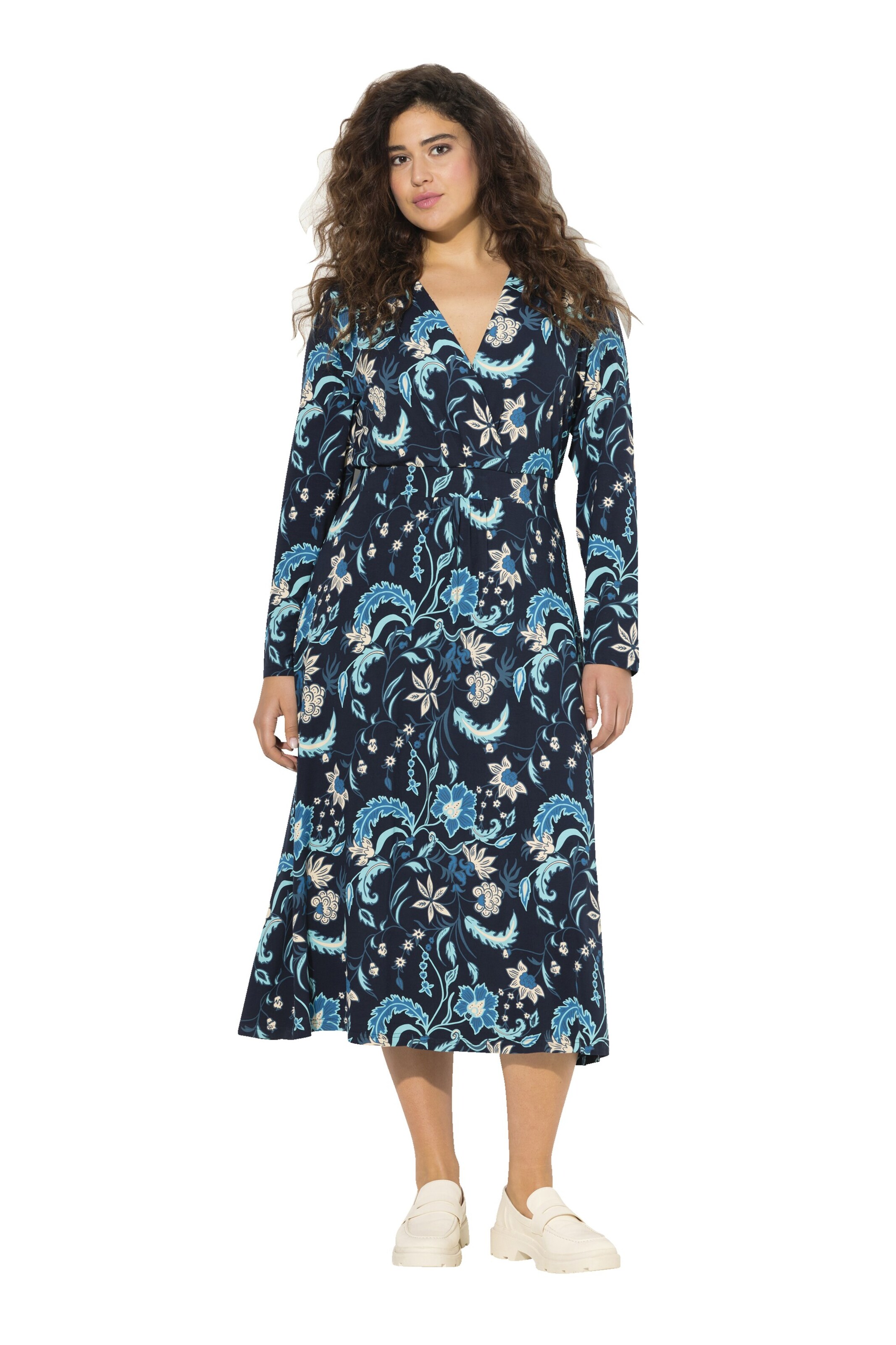 Ulla Popken Kleid in Blau: Vorderseite