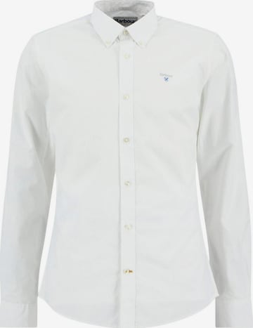 Regular fit Camicia 'TREEPORT POPLIN MSH5753' di Barbour in bianco: frontale