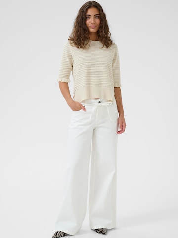 CULTURE Tapered Jeans 'CUTali Ami' i hvid