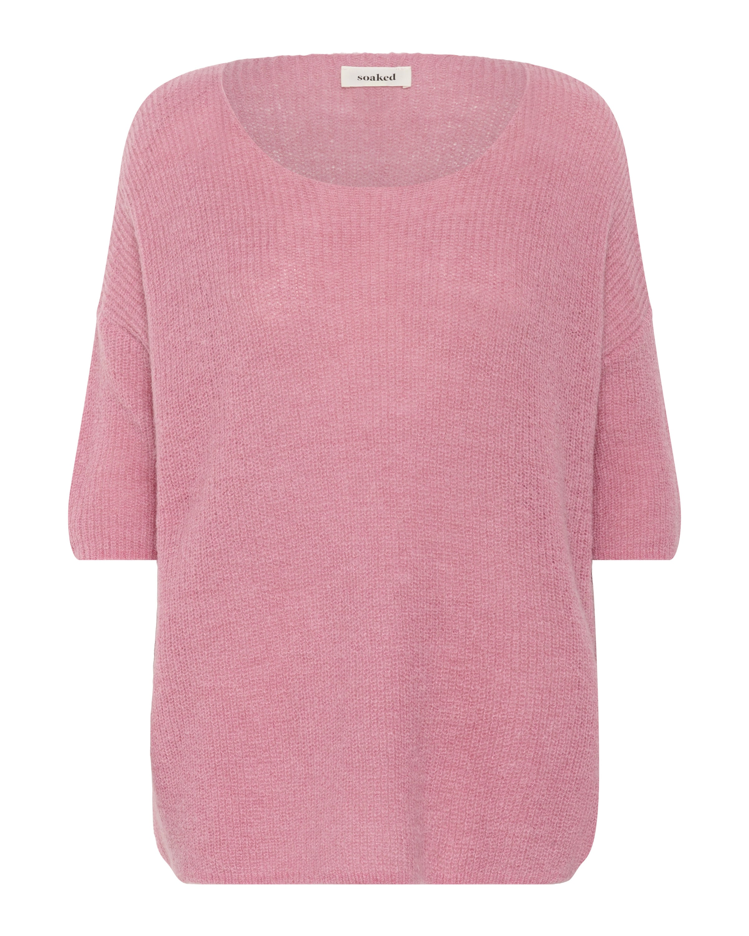 SOAKED IN LUXURY Pullover 'Tuesday' in Pink: Vorderseite